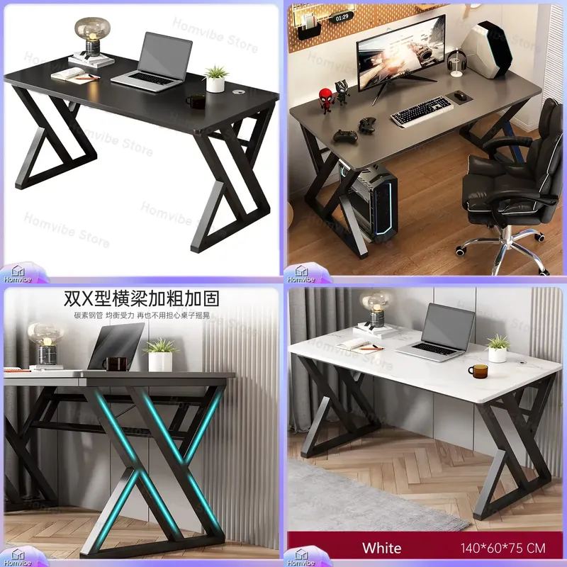 Desk Setup L Shaped - Modern minimalistische computerbureau voor thuiskantoor, gaming