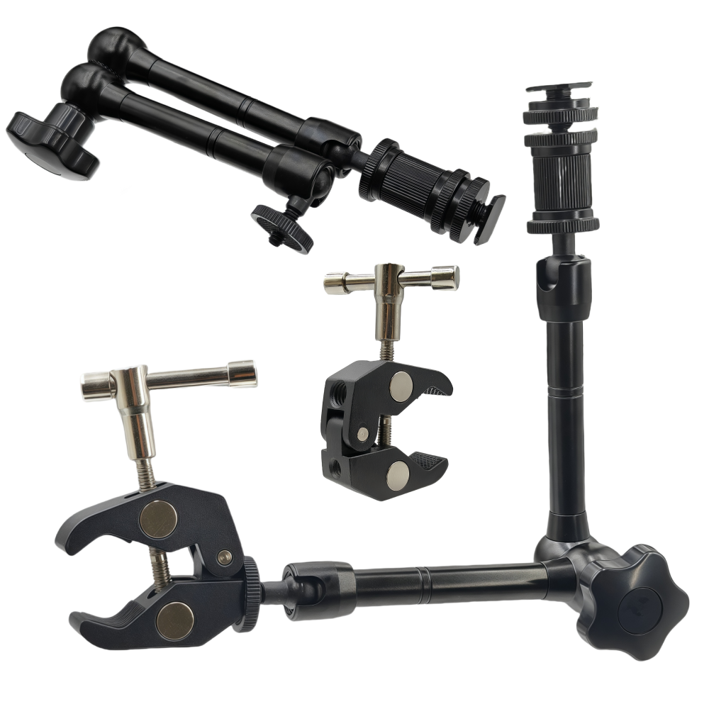 Monitor Arm Clamp - Metalen magische arm 11 inch scharnierend