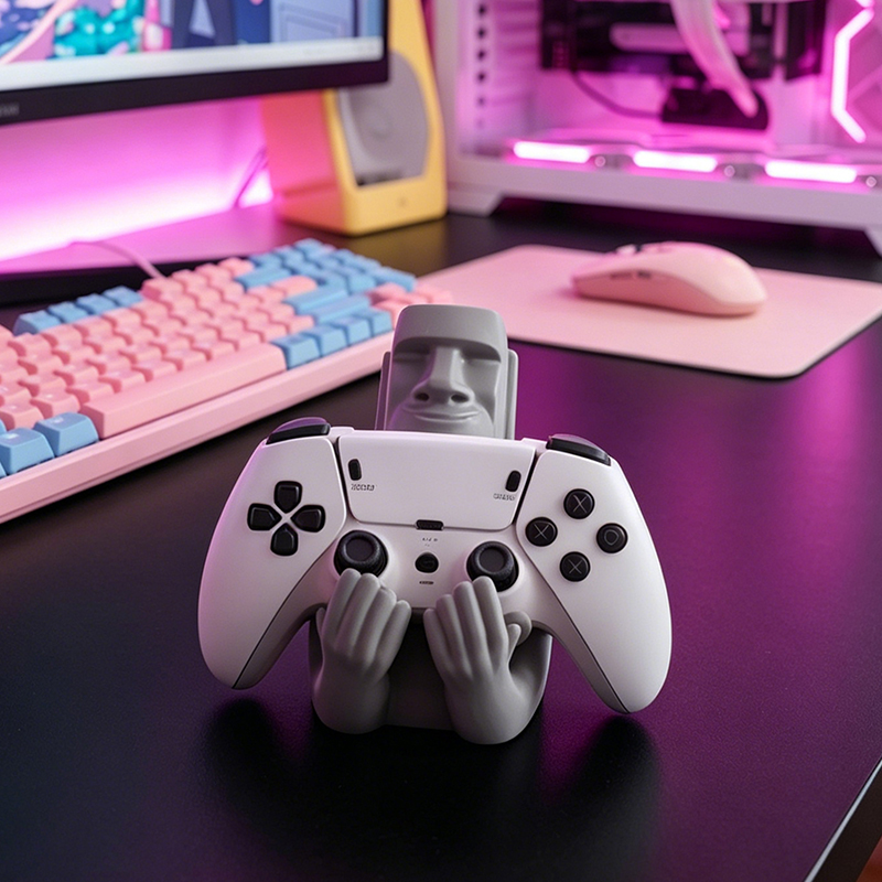 Desk Setup Xbox - Moai Paaseiland Hars Sculptuur Decor Ornament