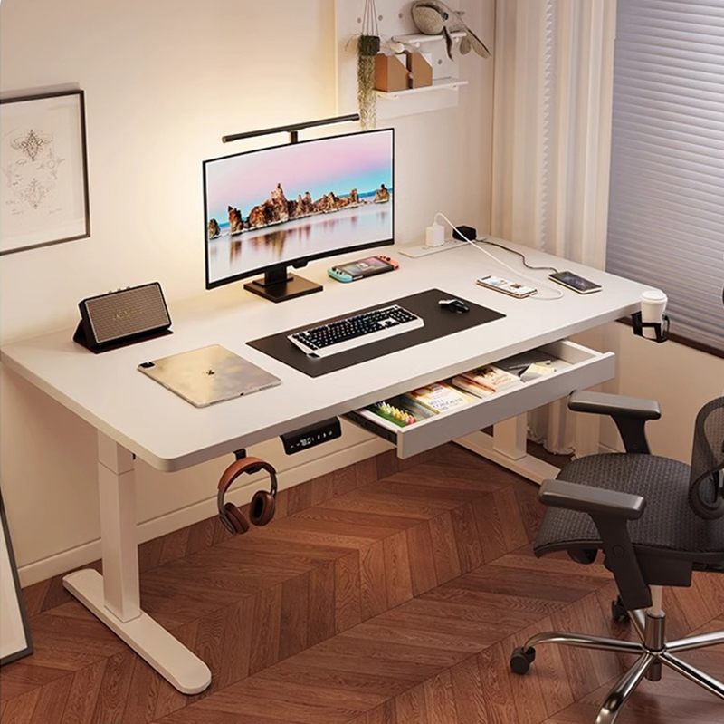 Setup Desk Monitor - Modern elektrisch verstelbaar bureau met dubbele