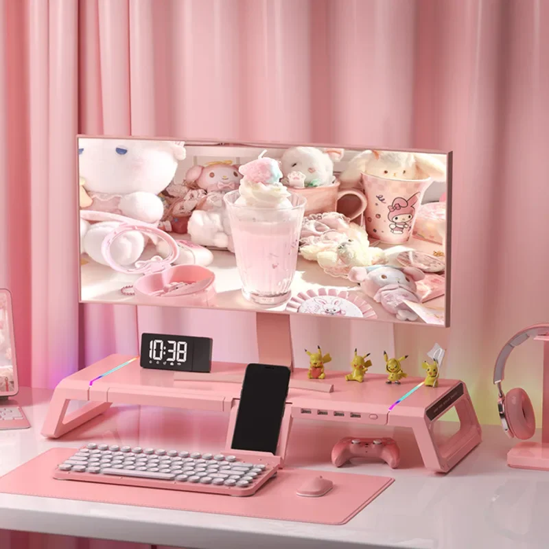 L Shaped Desk Setup - Hot Computer Monitor Standaard Met Usb