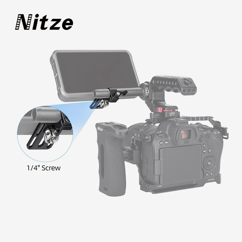 Monitor Arm Clamp - Nitze N10D 15mm staafklemadapter met montageplaat