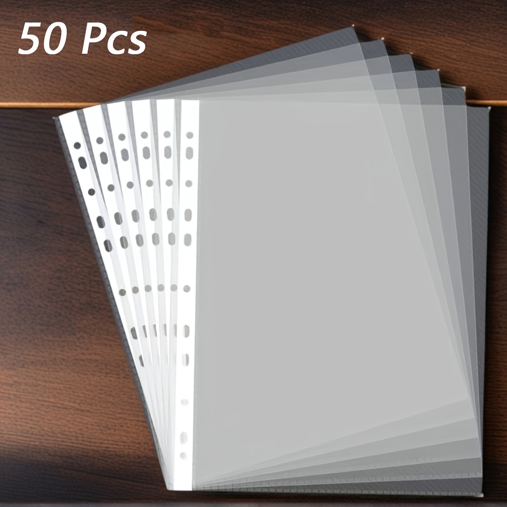 Ring Binder Box - 50 A4 transparante plastic mappen -