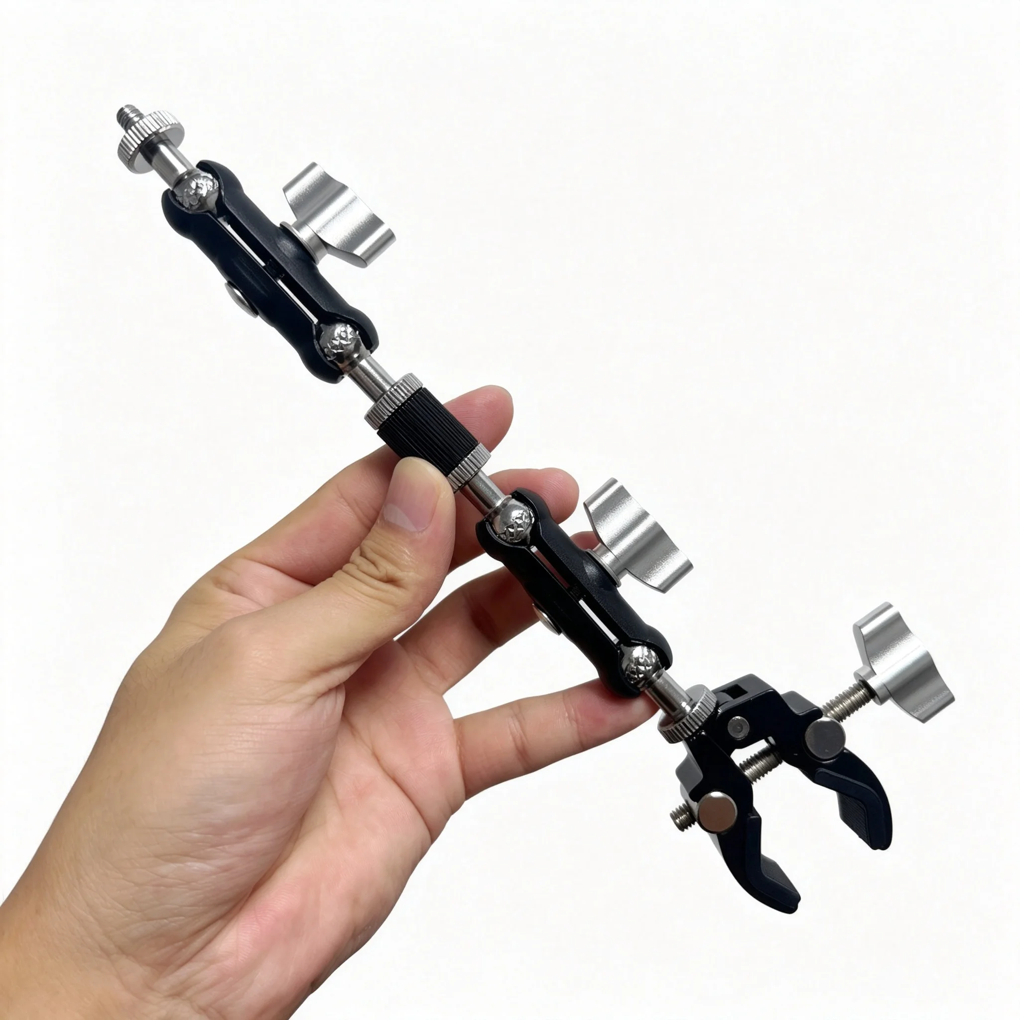 Monitor Arm Clamp - Camera Metalen Superklem met Dubbele Kogelkop