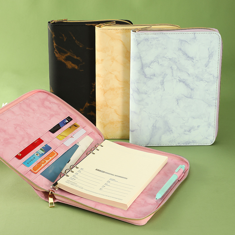 Ring Binder Box - Nieuwe A5 A6 glanzende binder 6-ring,