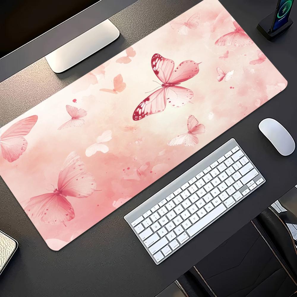 Waterverf roze vlinder grote g - Desk Setup Pink recensie en prijs