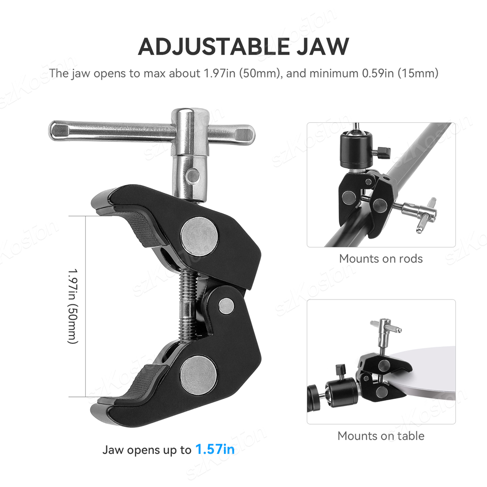 Camera Metal Super Klem 360 °  - Monitor Arm Clamp recensie en prijs