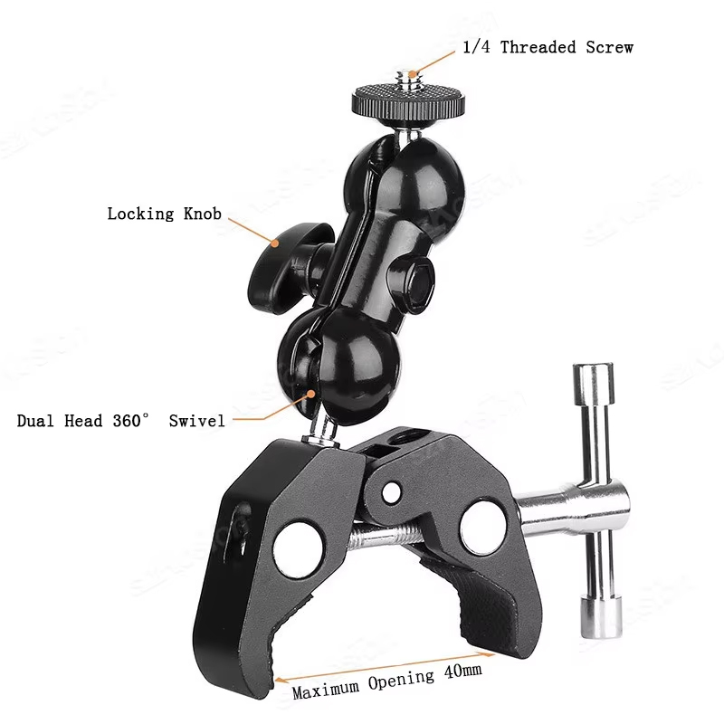Camera Metal Super Klem 360 °  - Monitor Arm Clamp recensie en prijs
