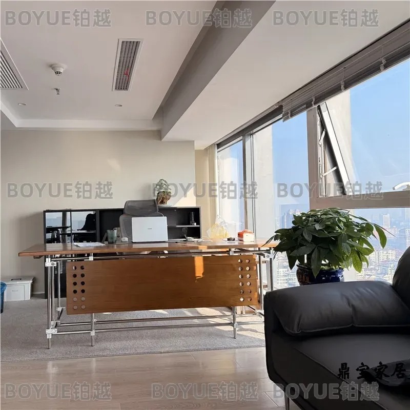Bauhaus massief houten bureau  - L Shaped Desk Setup recensie en prijs