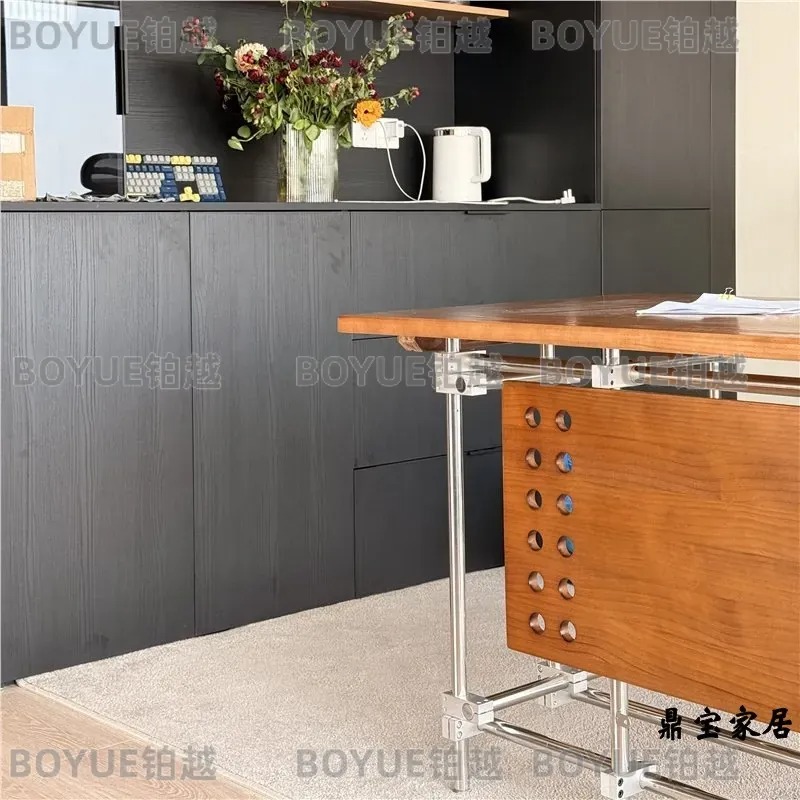 Bauhaus massief houten bureau  - L Shaped Desk Setup recensie en prijs