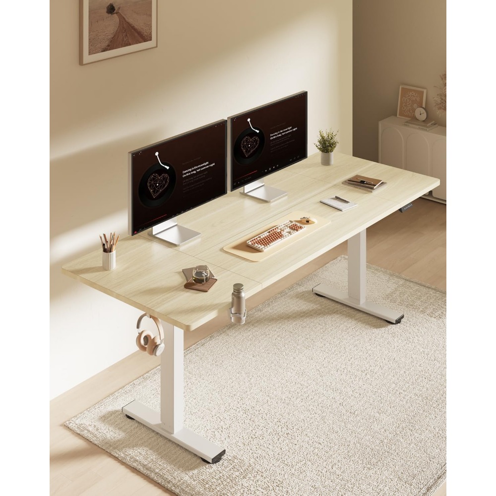 FLEXISPOT 63x32 inch elektrisc - Setup Desk Monitor recensie en prijs