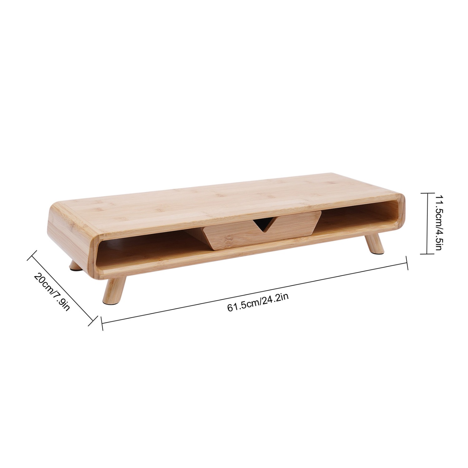 Bamboe Monitorstandaard Verhog - Monitor Riser Wood recensie en prijs