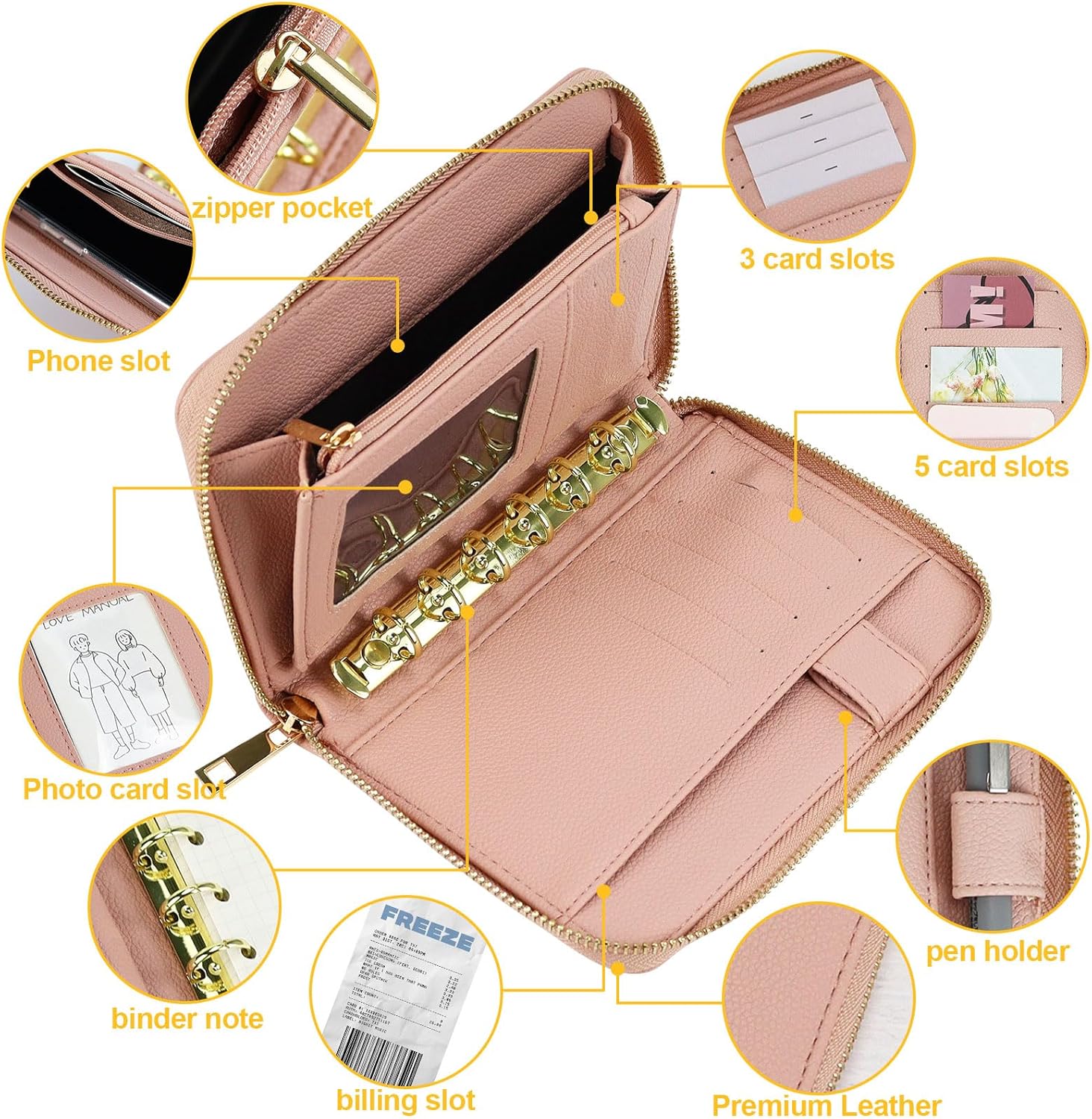 A7 lederen budgetbinder gelden - Ring Binder Box recensie en prijs