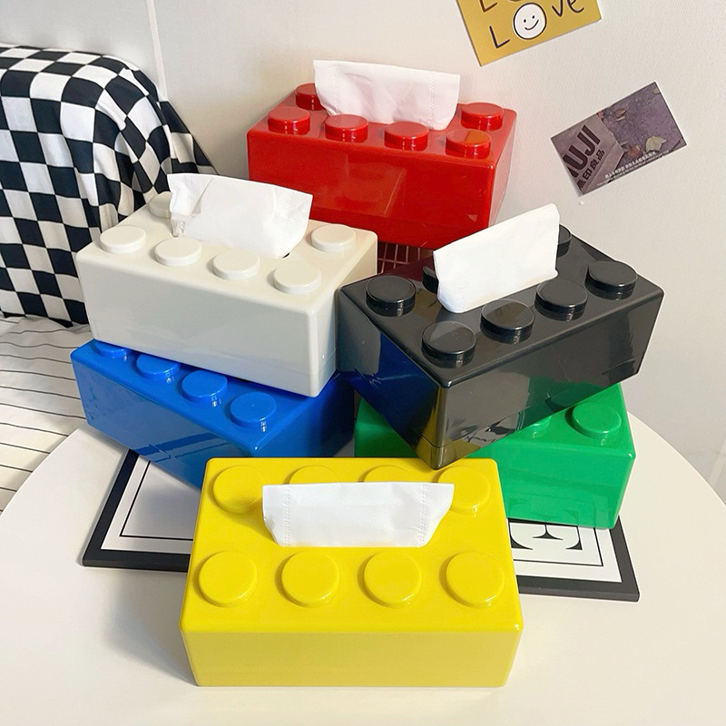 Bouwsteenvormige tissuedoos Mu - Desk Setup Developer recensie en prijs