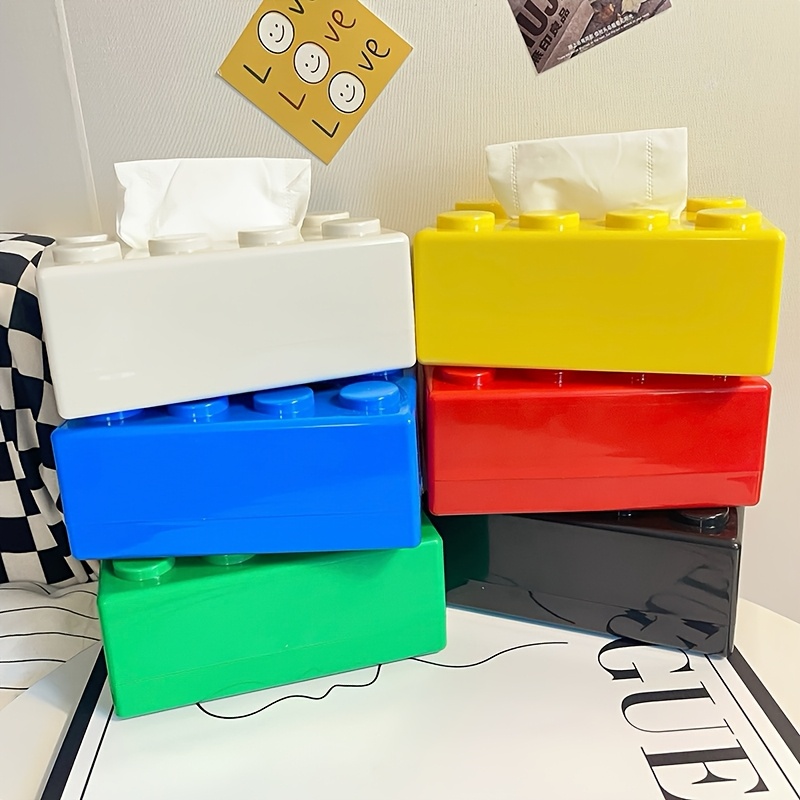 Bouwsteenvormige tissuedoos Mu - Desk Setup Developer recensie en prijs