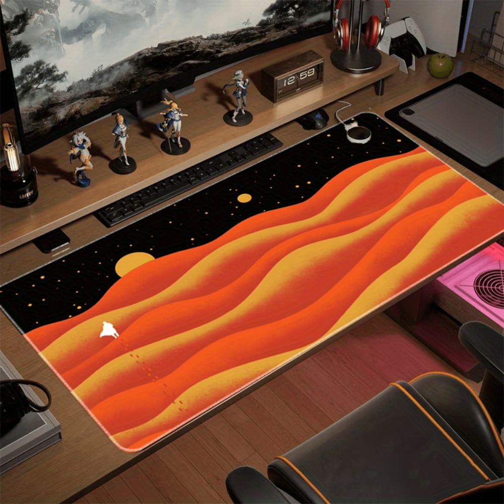 Antislip gaming-muismat, met n - Yellow Desk Setup recensie en prijs