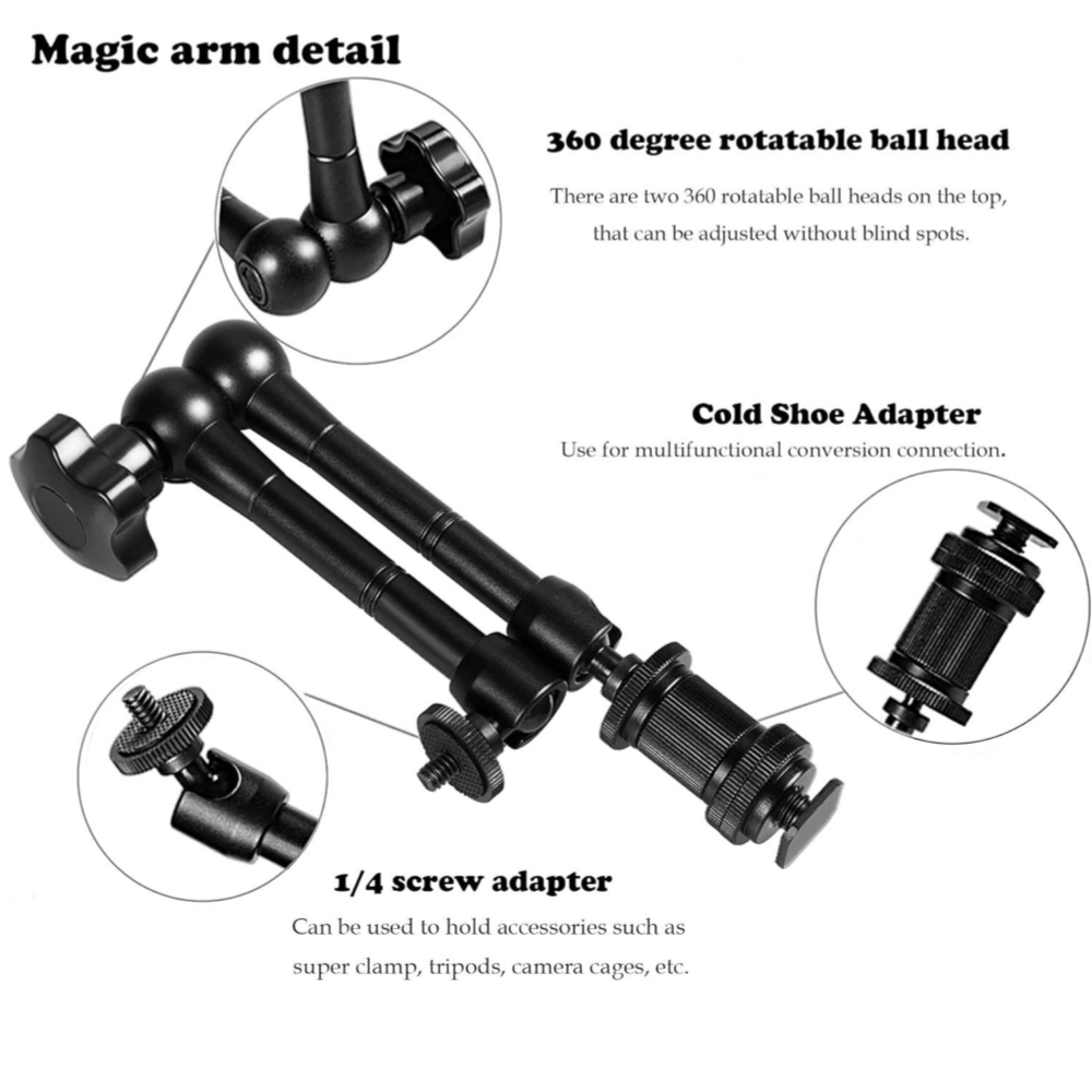 Metalen magische arm 11 inch s - Monitor Arm Clamp recensie en prijs