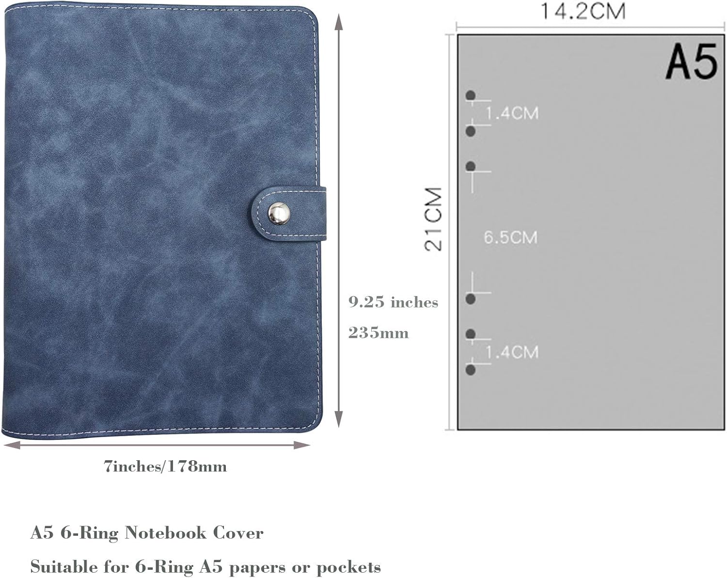 A5 zachte PU lederen notitiebo - Ring Binder Box recensie en prijs