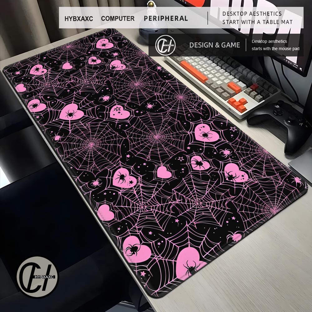 90x40 Wit of Roze Spinnenweb H - Desk Setup Pink recensie en prijs