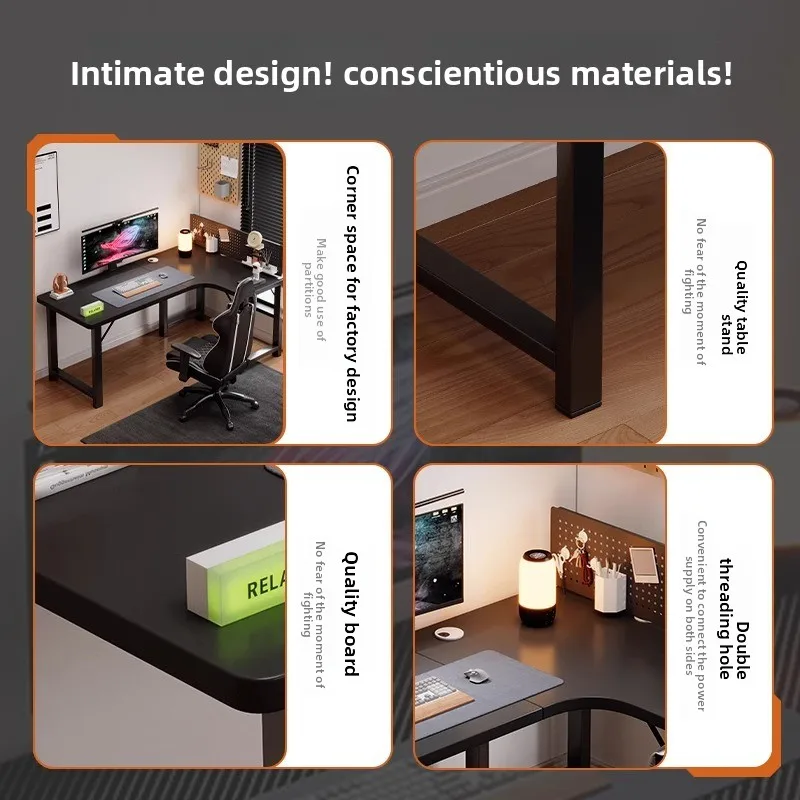Computerbureau Hoektafel voor  - L Shaped Desk Setup recensie en prijs