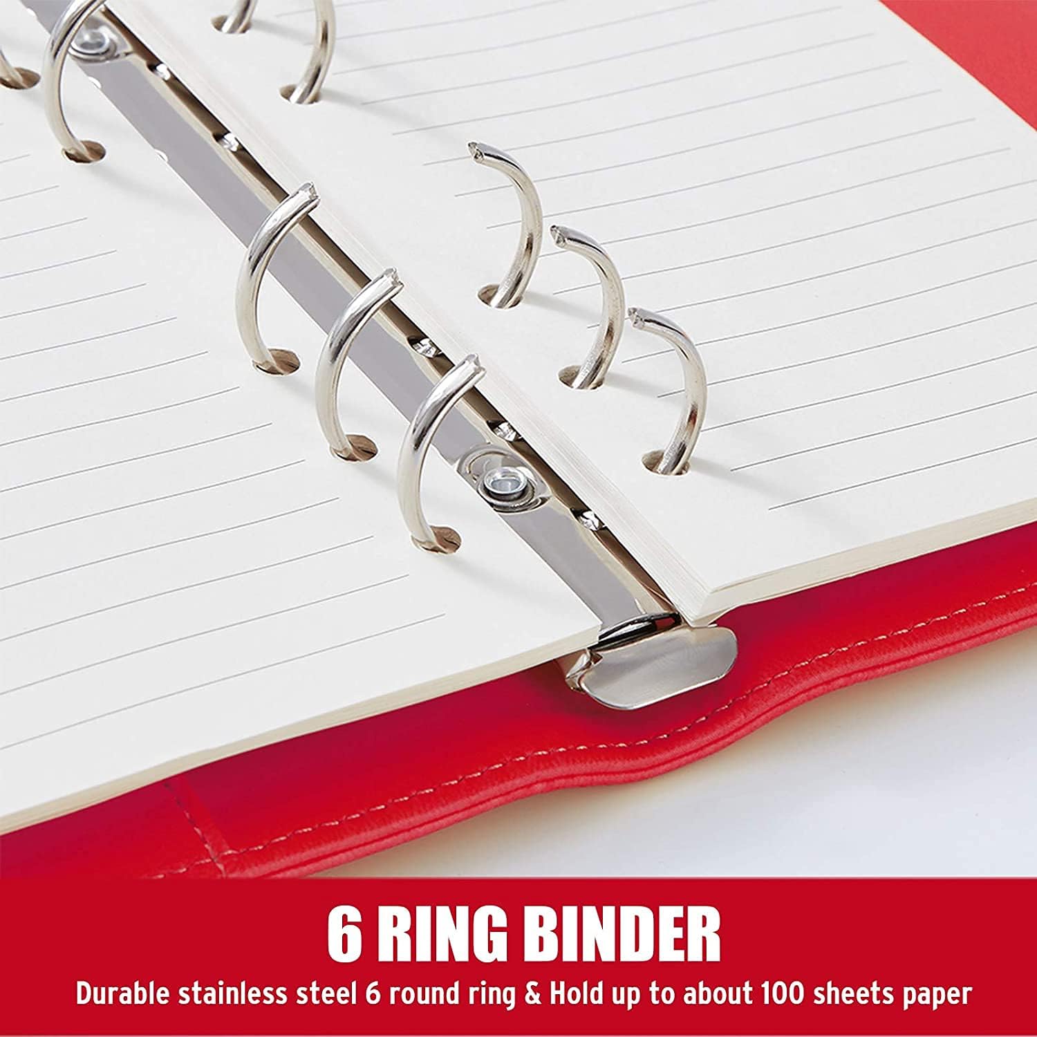 A6 PU Lederen 6-Rings Herbruik - Ring Binder Box recensie en prijs