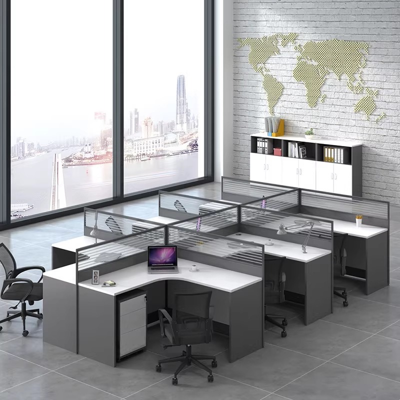 Witte bureauhoekopstelling voo - L Shaped Desk Setup recensie en prijs