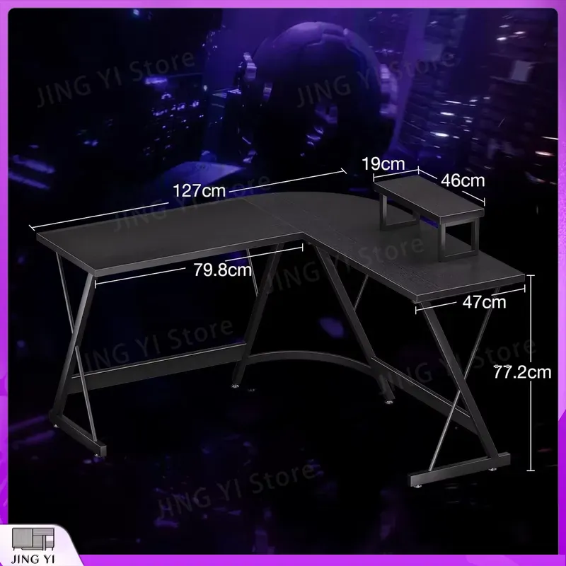 L-vormig gamingbureau met moni - L Shaped Desk Setup recensie en prijs