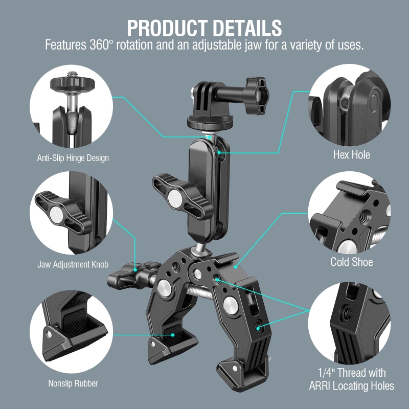 Universele aluminium superklem - Monitor Arm Clamp recensie en prijs