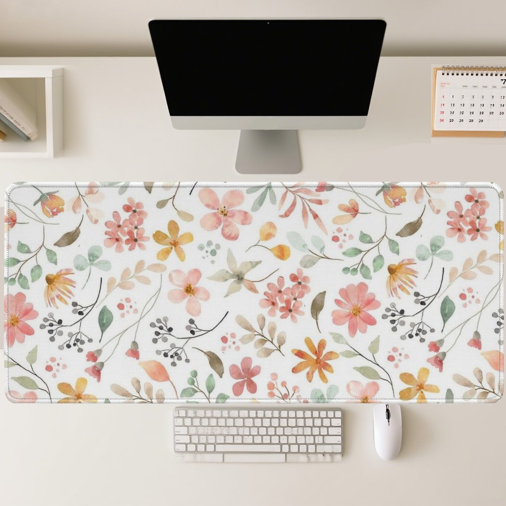 Roze Gele Bloemige Muismat Bur - Yellow Desk Setup recensie en prijs