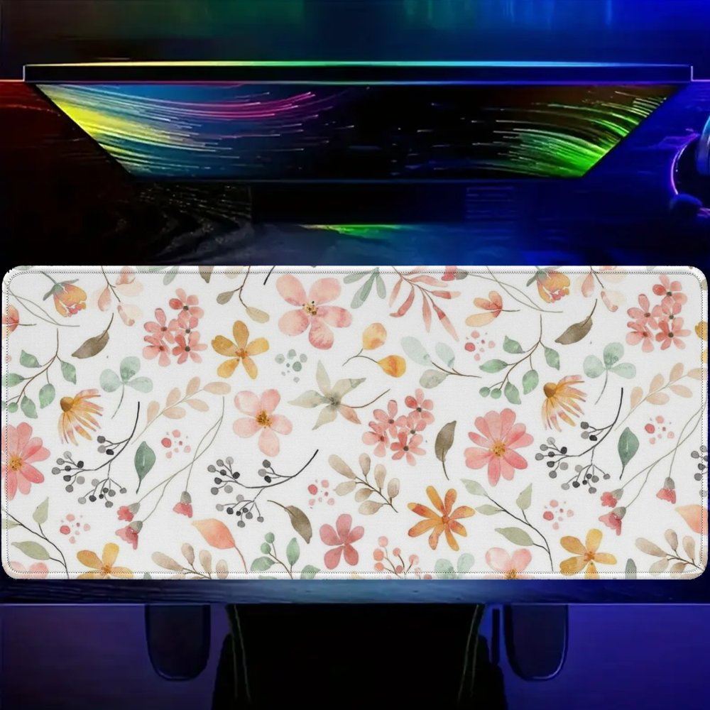Roze Gele Bloemige Muismat Bur - Yellow Desk Setup recensie en prijs
