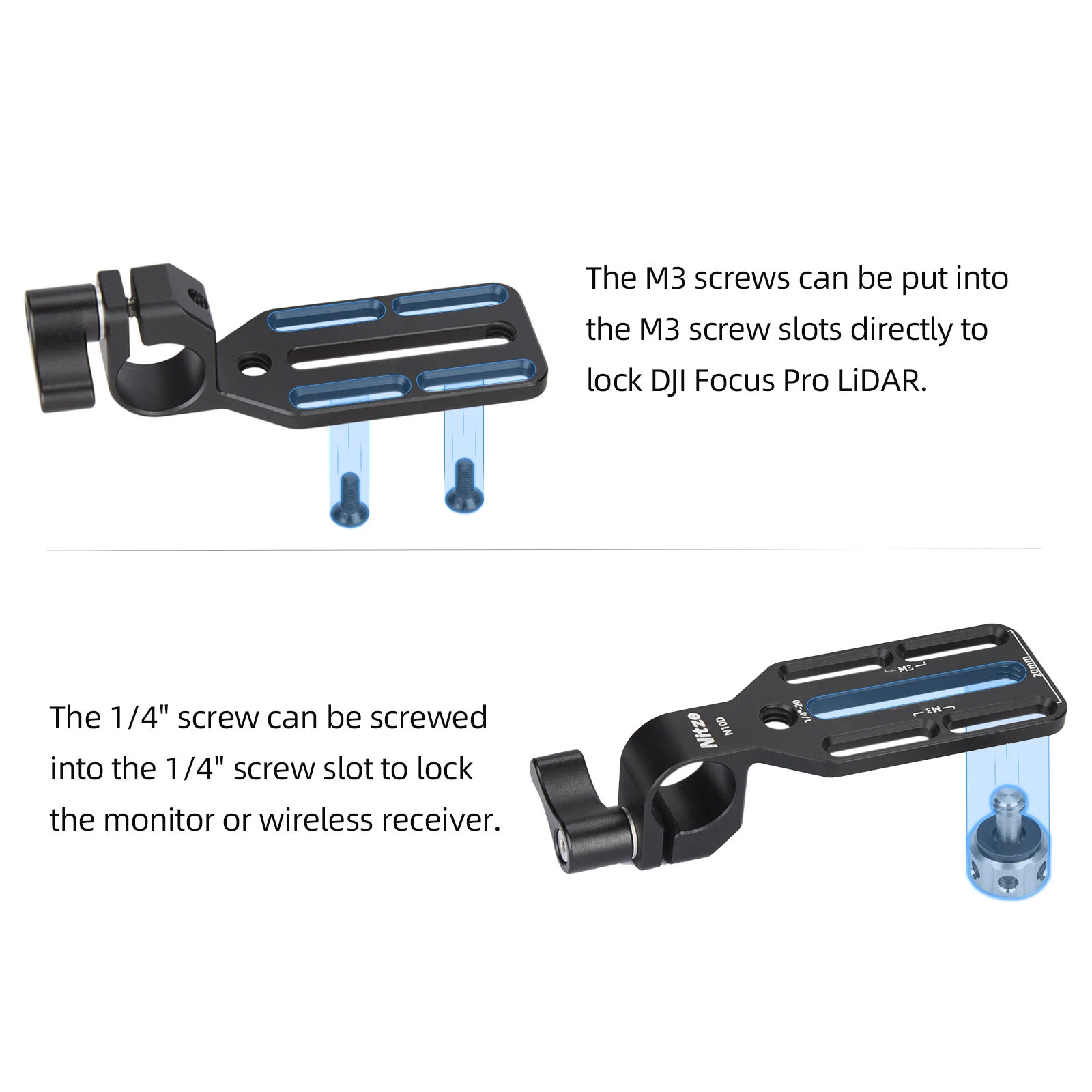 Nitze N10D 15mm staafklemadapt - Monitor Arm Clamp recensie en prijs