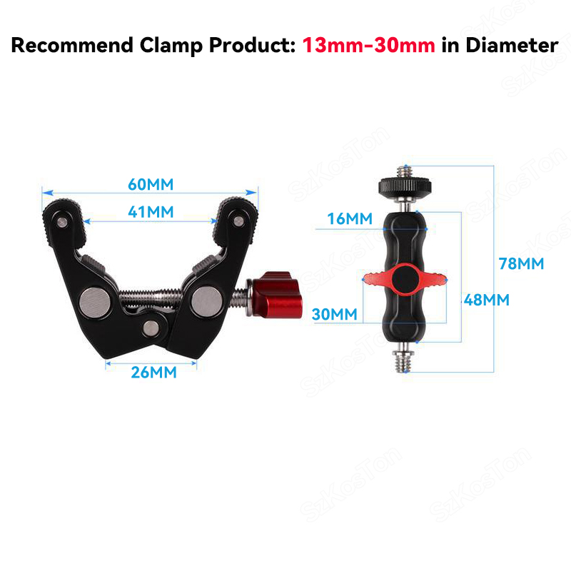 Multifunctionele Balhoofd Supe - Monitor Arm Clamp recensie en prijs