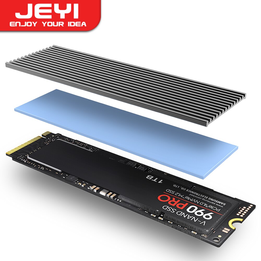 JEYI M.2 SSD-koellichaam, alum - Desk Setup Ps5 recensie en prijs