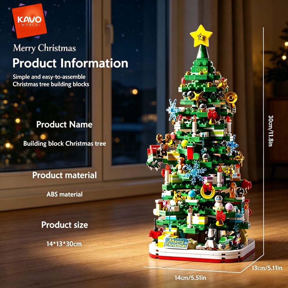 KAVOWORLD 1024-delige Kerstboo - Desk Setup Build recensie en prijs