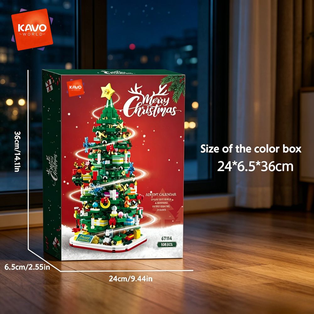 KAVOWORLD 1024-delige Kerstboo - Desk Setup Build recensie en prijs