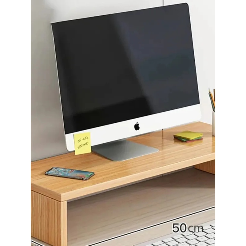 Multifunctionele monitorstanda - Monitor Riser Wood recensie en prijs