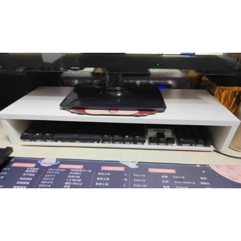 Multifunctionele monitorstanda - Monitor Riser Wood recensie en prijs