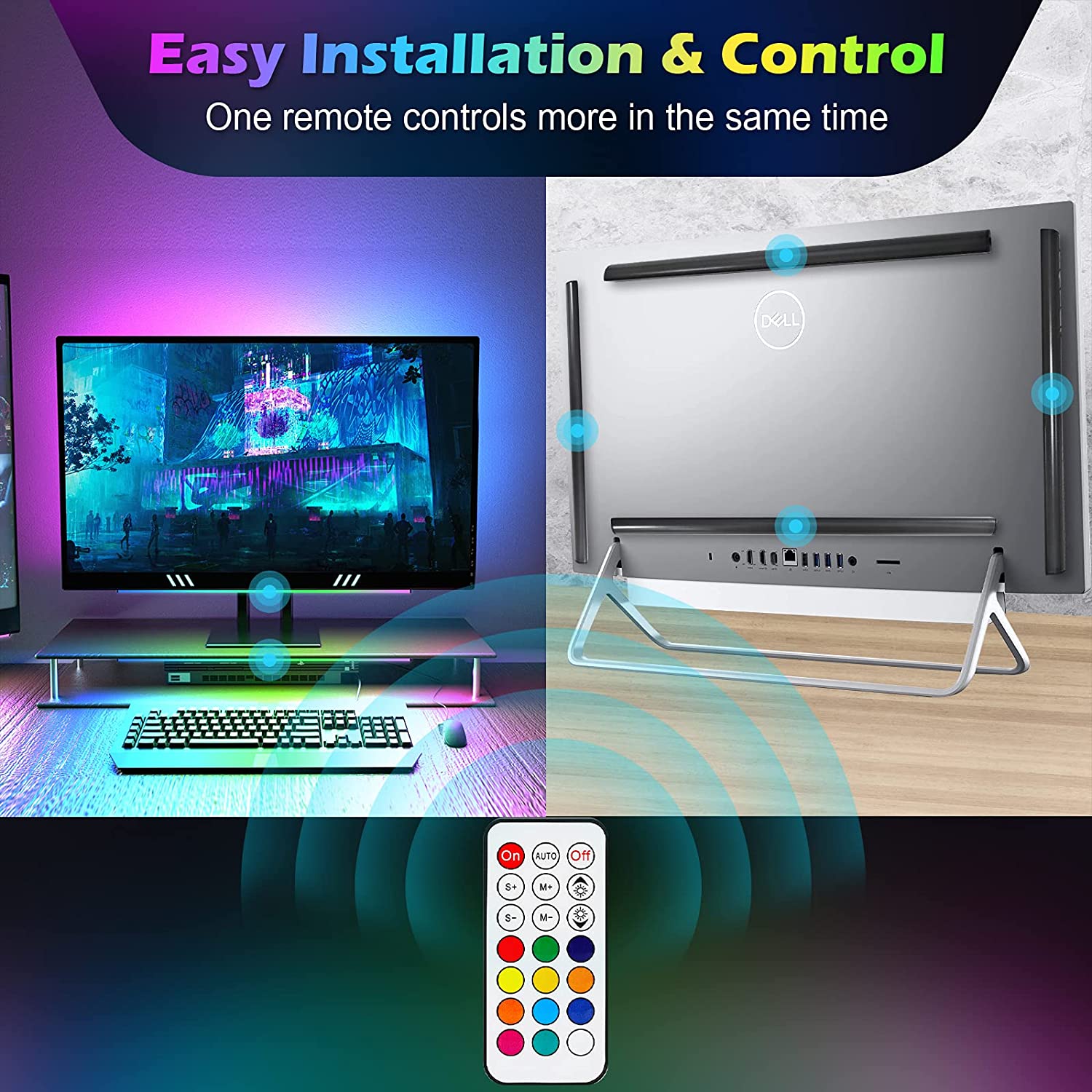 Onder monitor lichtbalk RGB Dr - Setup Desk Monitor recensie en prijs