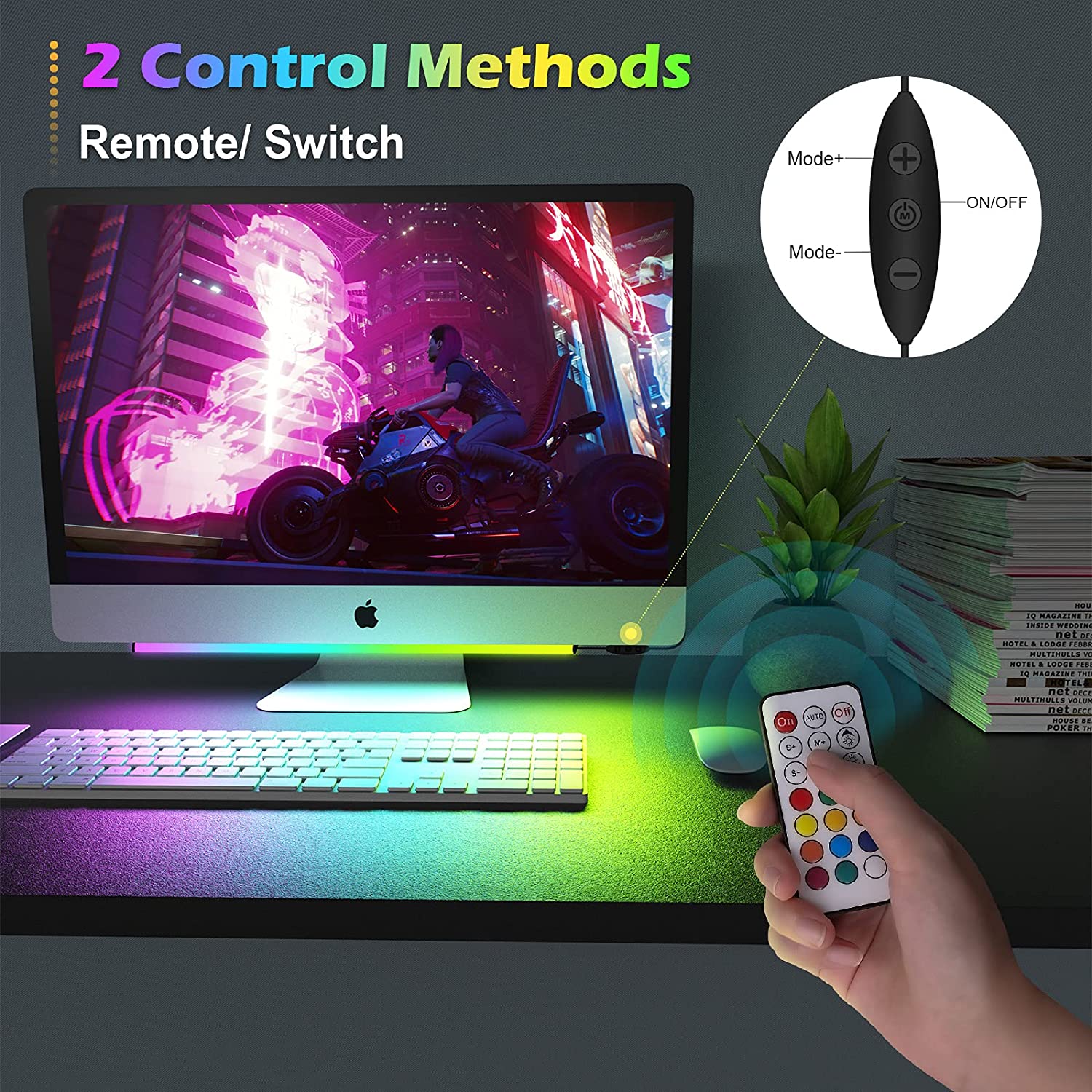 Onder monitor lichtbalk RGB Dr - Setup Desk Monitor recensie en prijs